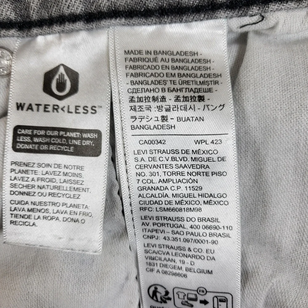 Levi's 514 Straight Fit Jeans Mens W40 L30 Fits 40x29 Gray‎ Denim Pants